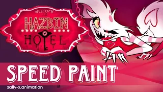 SPEED PAINT angel dust from HAZBIN HOTEL