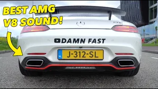 Launch Control & Insane Acceleration sound with this AMG GTS (Damn Fast Livery!!)💙