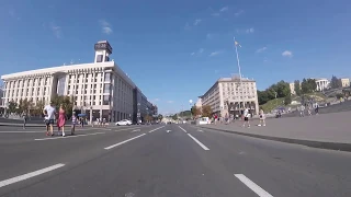 Киев улица Крещатик пешеходная зона Август 2019 год