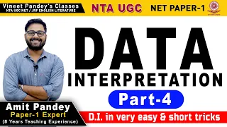 PART- 04 | UGC NET Paper-1 DATA INTERPRETATION Easy Concept & Tricks DSSSB | CTET | KVS | UPSC