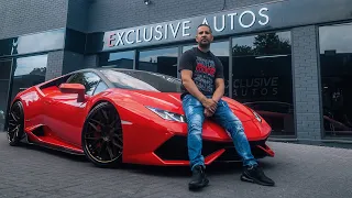 STUNNING RED LAMBORGHINI HURACAN LANDS AT THE UNIT! #exclusiveautos #huracan #lamborghini #lambo