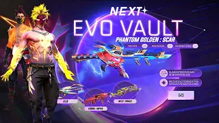 NEXT EVO VAULT EVENT, GOLDEN SHADE BUNDLE | FREE FIRE NEW EVENT | FF NEW EVENT | NEW EVENT FREE FIRE