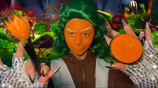 ASMR~ Oompa Loompa does your makeup fast (orange triggers 😫🧡🫶🏻)