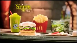 Shrek Burger at McDonald's commercial