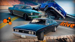 ДИКИЕ ПОГОНИ НА МАСЛКАРАХ в BeamNG.drive | DESTIMAGE