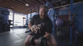 Nathan Goltry competes with the world's strongest men