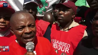 Labour Unions protest in Lagos over minimum wage