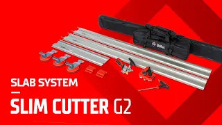 The SLIM CUTTER G2 from RUBI, for LIGHT AND PRECISE LARGE FORMAT CUTTING