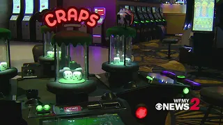 A close look at the games inside Danville's temporary Caesar's casino facility