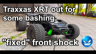 Traxxas XRT - out for some bashing after fixing a front-shock