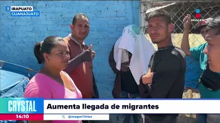 Aumenta la llegada de migrantes a Irapuato, Guanajuato | Noticias con Crystal Mendivil