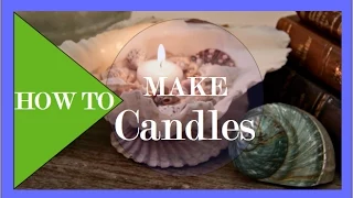 DIY Seashell Candles | Interior Design Tips