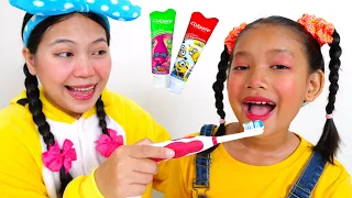 Brush Your Teeth Song Nursery Rhymes for Kids with Sophia