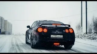 Nissan GT-R на шипах против зимы. Anton Avtoman.