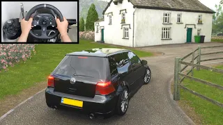 Forza Horizon 4 Volkswagen Golf MK4 R32 (Steering Wheel + Shifter) Gameplay