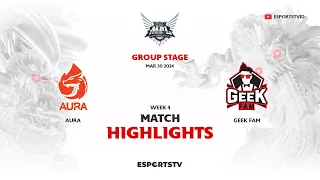 Aura vs Geek Fam HIGHLIGHTS MPL ID S13 | GEEK VS AURA