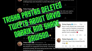 Trisha Paytas deleted tweets about David Dobrik and Shane Dawson