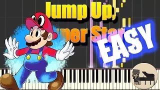 EASY Jump Up, Super Star - Super Mario Odyssey [Piano Tutorial] (Synthesia) HD Cover