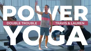 60min. Power Yoga "Double Trouble" with Travis Eliot & Lauren Eckstrom -- Inner Dimension TV