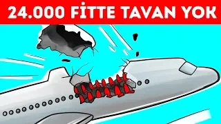 Bir Uçak Tavanını 24.000 Fitte Kaybetti Ama Yere İnmeyi Başardı