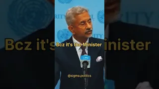 Dr. S Jaishankar Sigma Grindset 🔥 Tough Reply to Pakistani Journalist #shorts #sigmarule