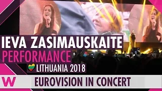Ieva Zasimauskaitè "When We're Old" (Lithuania 2018) LIVE @ Eurovision in Concert 2018