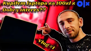 Kupiłem laptop za 100zł z OLX Dobry interes?? Czy odpali?? 😬😬 Vlog #1