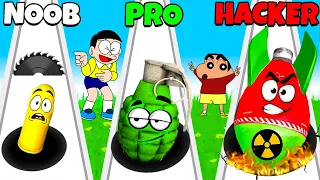 Shinchan And Nobita Run For Hole Attack😂😍|| Funny Game Hole Attack