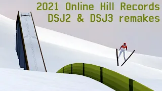 Deluxe Ski Jump 4 - 2021 Online Hill Records - DSJ2 & DSJ3 remakes