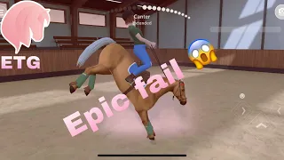 Failing in the pony cup! Equestrian the game! [ETG E27]