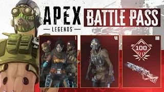 ALL REWARDS & LEVEL 100 SKIN - Apex Legends Season 1 Battle Pass