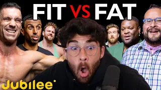 Is Being Fat A Choice? Fit Men vs Fat Men | Hasanabi reacts to Jubilee (Middle Ground)