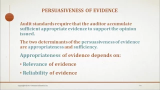 Auditing and Assurance Services Chapter 7 (Audit Evidence)