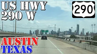 US 290 West - Austin - Texas - 4K Highway Drive