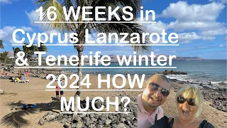 CYPRUS LANZAROTE & TENERIFE 16 WEEKS how much this winter. Flights & apartments costs