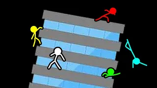 Stickman VS Minecraft: Falling Building Challenge - AVM Shorts Animation