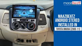 Toyota Innova(2005-2011) Android stereo Installation | old Innova Android stereo | maazBeatz stereo