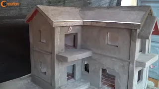 Building Dream Mini House model with bricks   Full steps as reality   YouTube