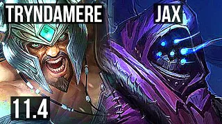 TRYNDAMERE vs JAX (TOP) | 11/0/6, 2.3M mastery, Legendary, 300+ games | EUW Diamond | v11.4