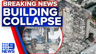 Miami apartment building collapses as residents sleep | 9 News Australia