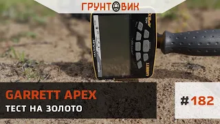 #182 Garrett Apex. Тест на золото