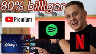 Netflix, Disney, YT-Premium, Spotify! Günstig abschließen!