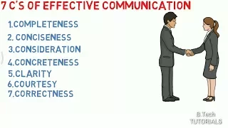 7 C's of Effective communication.