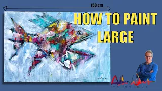 How I paint a big canvas