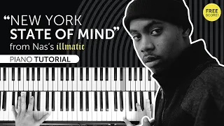 "New York State of Mind" by Nas - piano tutorial + free score!