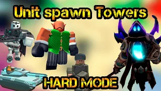 Unit spawn Towers HARD MODE The Hunt New EVENT Roblox Tower Defense Simulator