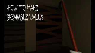 Roblox Scripting | How to Make Breakable Walls and Boards for Horror Games | Tutorial + Model