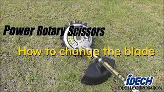 Power Rotary Scissors How to change the blade