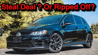 I REBUILT A WRECKED 2016 Volkswagen Golf R With APR Mods From Copart! Here Is How Much It Cost...