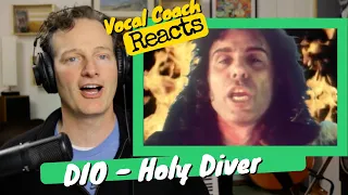 DIO  "Holy Diver" - Vocal Coach reacts (First time)